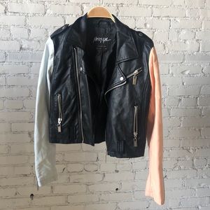 NASTY GAL collection faux leather jacket